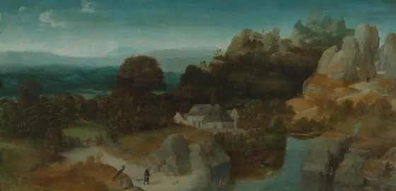 Landscape with the Temptation of Saint Anthony Abbot, Joachim Patinir, c. 1510 - c. 1520, oil on panel