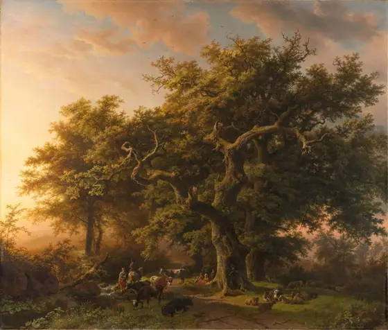 Forest Scene, Barend Cornelis Koekkoek, 1848, oil on canvas