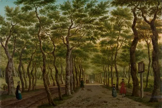 The Herepad in the Haagse Bos, Paulus Constantijn la Fargue, 1778, oil on panel