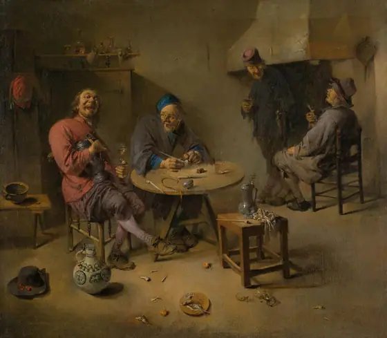 The Tavern, Abraham Diepraam, 1665, oil on canvas