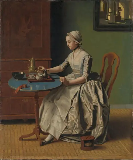 A Dutch Girl at Breakfast, Jean-Etienne Liotard, c. 1756