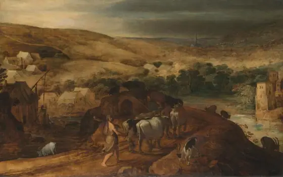Hercules Steals the Oxen of Geryon, Joos de Momper the Younger, 1590 - 1635, oil on panel