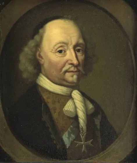 Portrait of Johan Maurits (1604-79), count of Nassau-Siegen and governor of Brazil, Michiel van Musscher, 1670 - 1680, oil on copper
