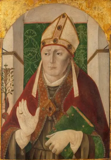 St Bonaventure, Girolamo da Treviso I, c. 1490, oil on panel
