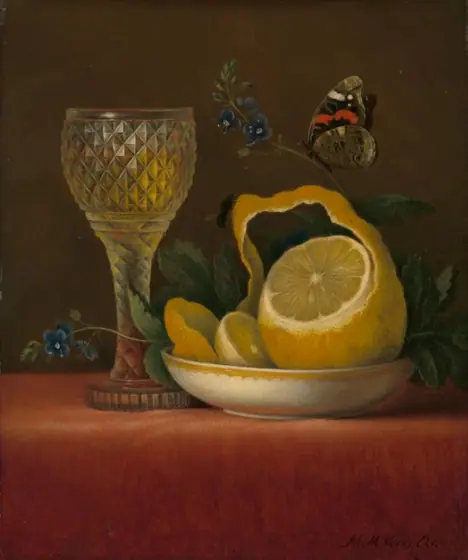 Still Life with Lemon and Cut Glass, Maria Margaretha van Os, 1823 - 1826, oil on panel