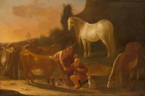 Mercury and Io, W. Ossenbeck, 1632, oil on panel