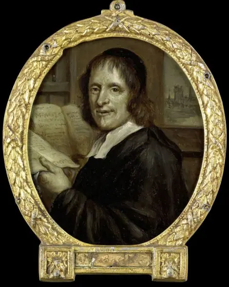 Matthijs Balen Jansz (1611-91), poet and chronicler of Dordrecht, Jan Maurits Quinkhard, 1732 - 1771, oil on copper