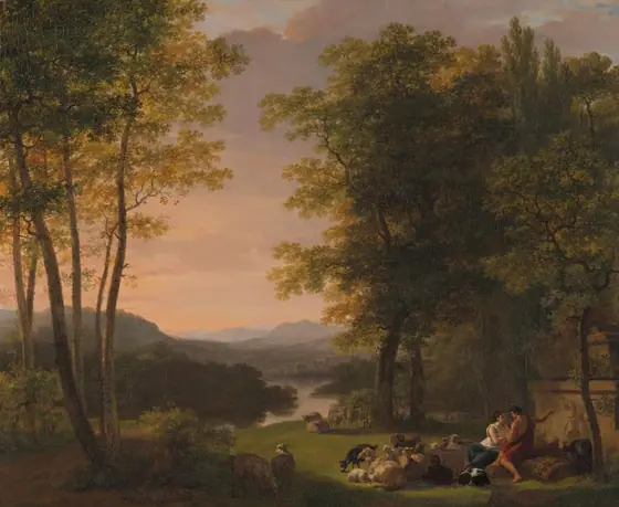 Arcadian Landscape, Jan Willem Pieneman, 1813, oil on canvas