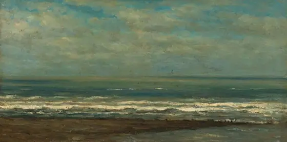 Seascape near Heijst, Willem Roelofs the Elder, c. 1868, oil on canvas
