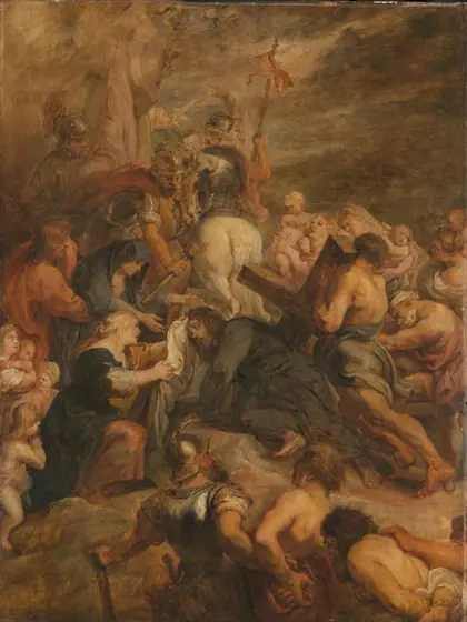 Christ on the Way to Calvary, Peter Paul Rubens, c. 1635, oil on panel