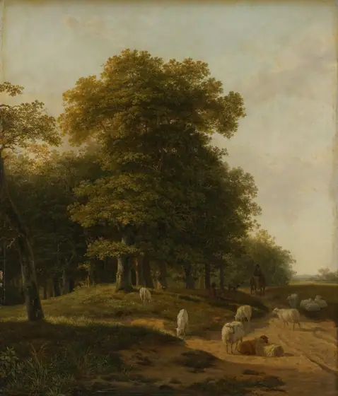 Gelder Landscape, Hendrikus van de Sande Bakhuyzen, 1818, oil on panel