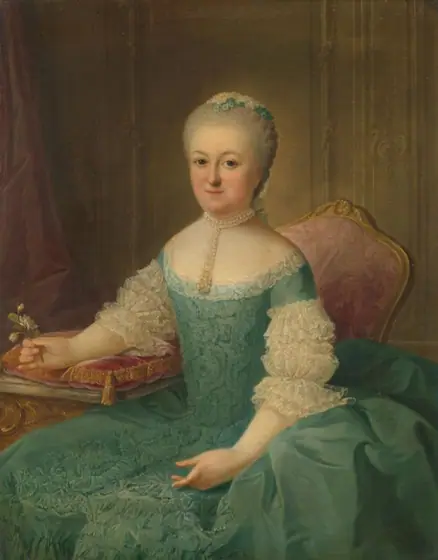 Portrait of a Lady from the van de Poll Family, possibly Anna Maria Dedel, Wife of Jan van de Poll, Guillaume de Spinny, 1762, oil on canvas