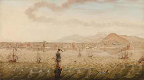 View of Smyrna (Izmir), N. Knop, 1779, oil on canvas