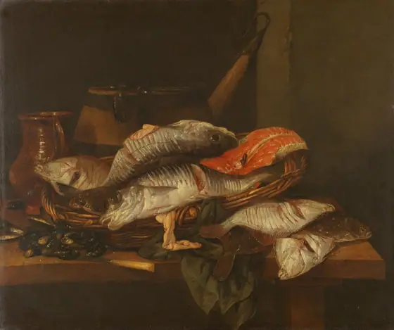 Still Life with Fish, Abraham van Beijeren, c. 1650 - c. 1670, oil on canvas