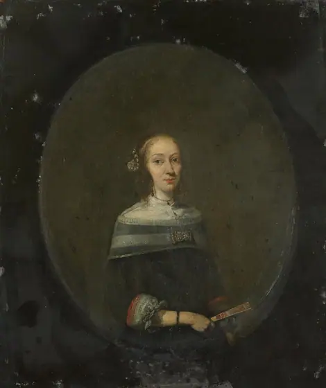Portrait of a Woman, Gerard ter Borch, 1640 - 1681, oil on copper