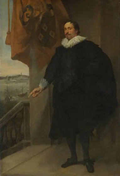 Portrait of a Nobleman, possibly Adriaan van der Borcht, Anthony van Dyck, 1634 - c. 1635, oil on canvas