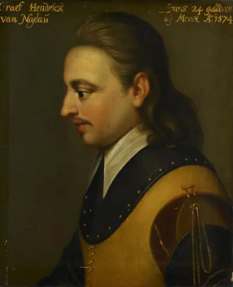 Portrait of Hendrik (1550-74), Count of Nassau, Wybrand de Geest, c. 1633 - c. 1635, oil on panel