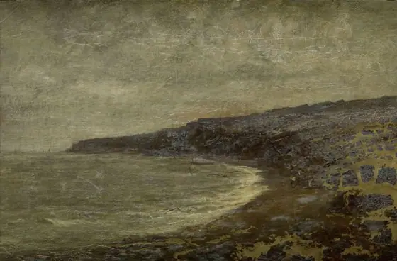 The Lonesome Bay, Arthur Hawksley, 1886, oil on canvas
