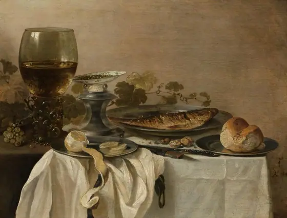 Still Life with a Fish, Pieter Claesz, 1647, oil on panel