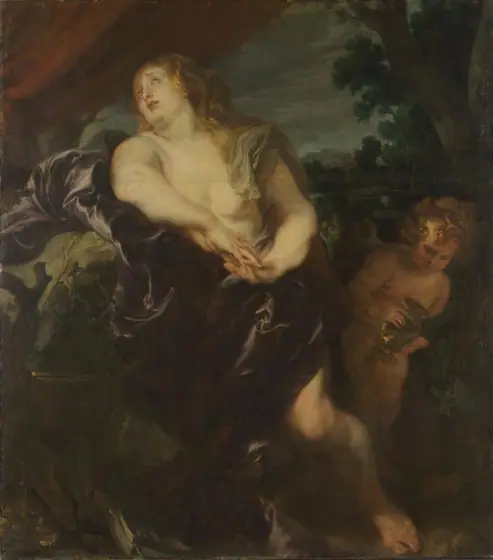 The Penitent Magdalen, Anthony van Dyck, c. 1620, oil on canvas