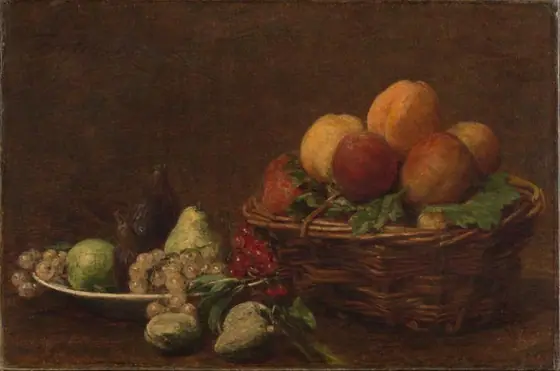 Still Life with Fruit, Henri Fantin-Latour, c. 1880 - c. 1890, oil on canvas