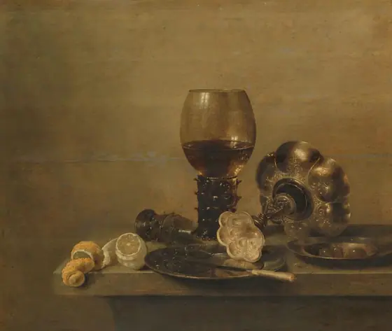 Still Life with a Broken Glass, Willem Claesz Heda, 1642, oil on panel