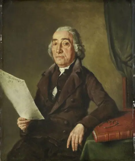 Jacob de Vos Sr (1735-1833), Amsterdam Art Collector, Wybrand Hendriks, 1811, oil on panel