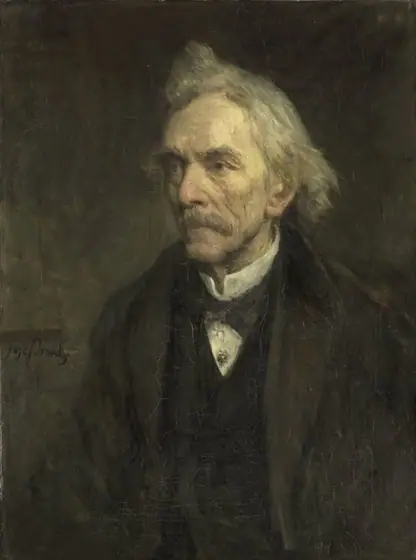Louis Jacques Veltman (1817-1907). Actor, Jozef Israëls, 1893, oil on canvas