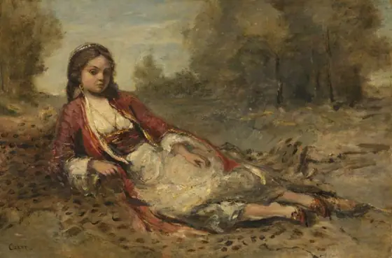 Algérienne, Camille Corot, 1871 - 1873, oil on canvas