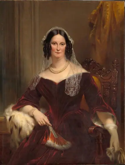 Dieuwke Fontein (1800-79), Second Wife (Married 1834) of Adriaan van der Hoop, Jan Adam Kruseman, 1844, oil on canvas