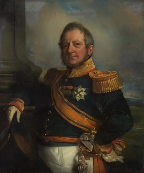 Portrait of Hendrik Merkus, Baron de Kock, Army Commandant and after 1826 Lieutenant Governor-General of the Dutch East Indies, Cornelis Kruseman, 1826 - 1857, oil on canvas