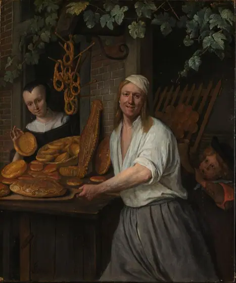 Baker’s Couple Arent Oostwaard and Catharina Keizerswaard, Jan Steen, 1658, oil on panel