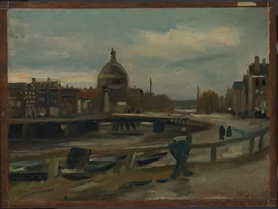 The Singel near the Lutheran Church in Amsterdam, Vincent van Gogh, 1885