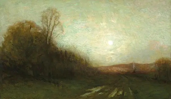 The Close of Day, Charles Melville Dewey, oil on canvas