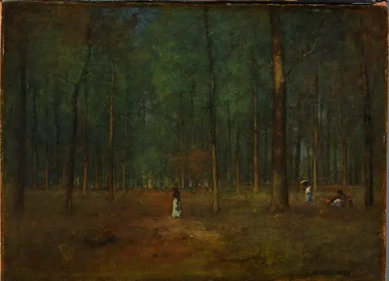 Georgia Pines, George Inness, 1890, oil on wood