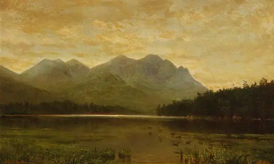Upper Ausable Lake, Homer Dodge Martin, 1868, oil on canvas