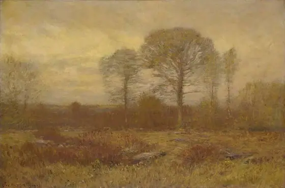 November, Dwight William Tryon, 1904-1905, oil on wood