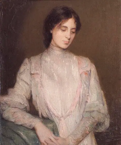 A Gentlewoman, Julian Alden Weir, 1906, oil on canvas