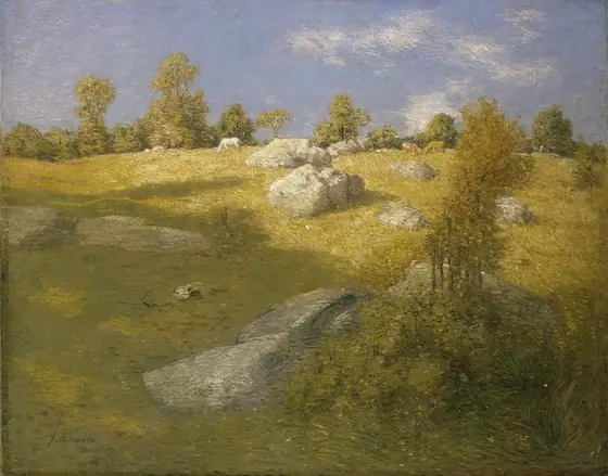 Upland Pasture, Julian Alden Weir, ca. 1905, oil on canvas