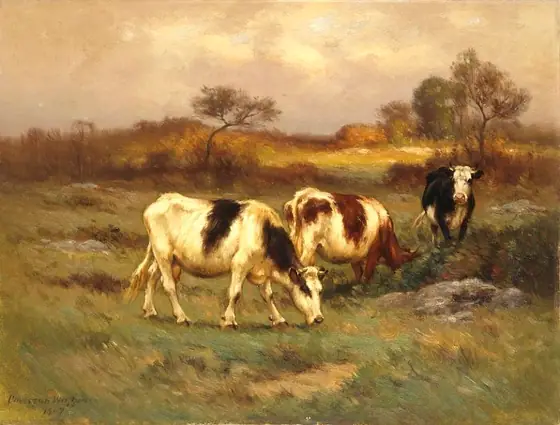 The Pasture Lot, Carleton Wiggins, 1907, oil on canvas