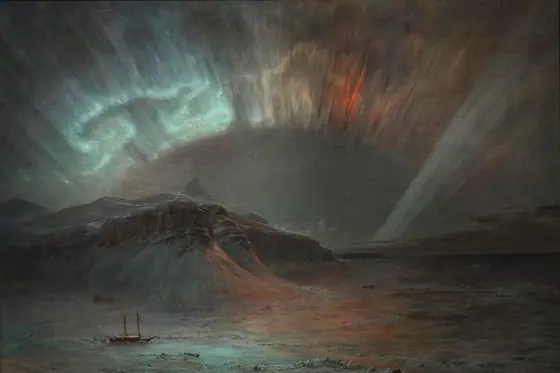 Aurora Borealis, Frederic Edwin Church, 1865, oil on canvas
