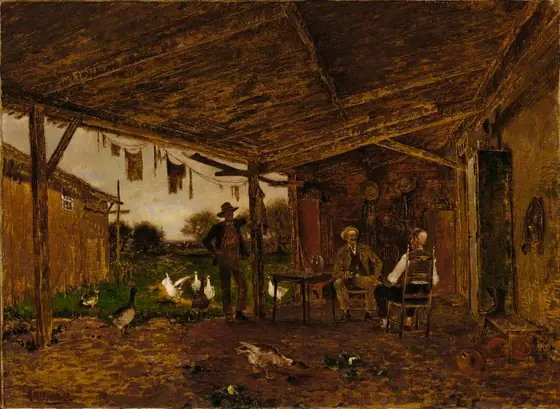 Friendly Neighbors, Alfred Cornelius Howland, ca. 1909, oil on canvas