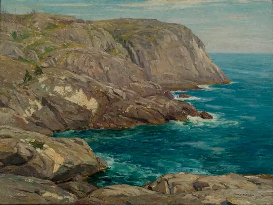 Monhegan Headlands, William S. Robinson, 1911, oil on canvas