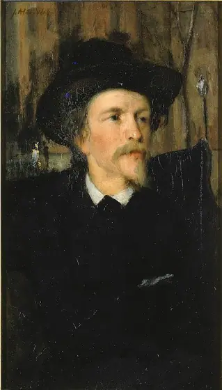 Portrait of Wyatt Eaton, Julian Alden Weir, ca. 1878, oil on canvas