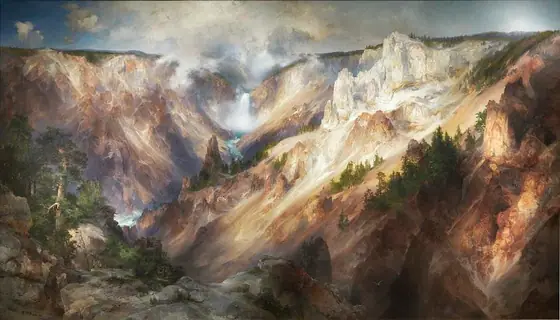 The Grand Canyon of the Yellowstone, Thomas Moran, 1893-1901, oil on canvas