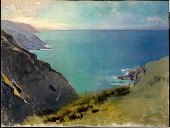 Cornish Headlands, Abbott Handerson Thayer, 1898, oil on canvas