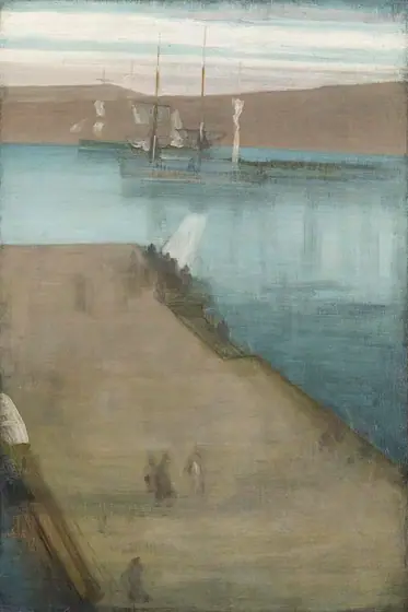 Valparaiso Harbor, James McNeill Whistler, 1866, oil on canvas