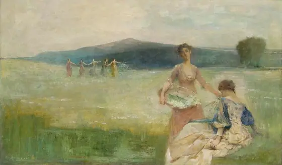 Spring, Thomas Wilmer Dewing, 1890, oil on canvas