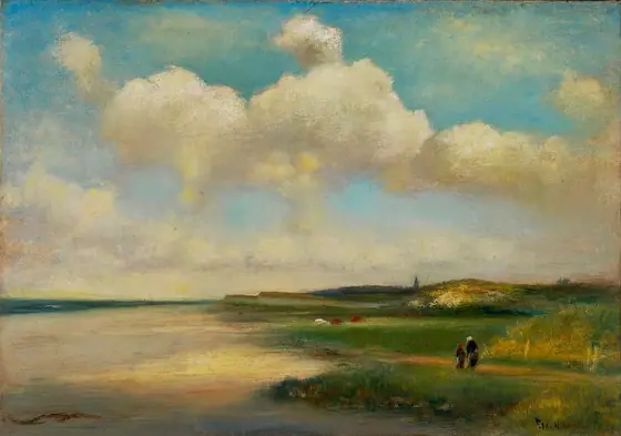 From Amagansett to East Hampton, George H. Bogert, oil on canvas