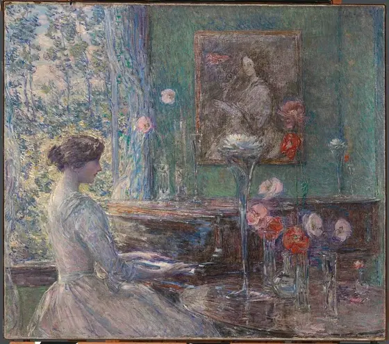 Improvisation, Childe Hassam, 1899, oil on canvas